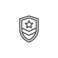 Military Insignia line icon