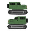 Military jeep icon illustrated in vector on white background