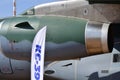 Military jet exhaust. Aircraft exhaust and nozzle detail. External view detailed