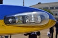 Military jet navigation bulb light. Brazilian signaling military airplane illumination of navigation