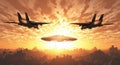 Military Jets Pursue UFO