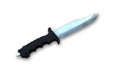Military knife, army weapon isolated on white Royalty Free Stock Photo