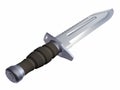 Military knife. Plain weapon. Blade. Royalty Free Stock Photo