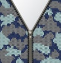 Military knitted texture with lock Royalty Free Stock Photo