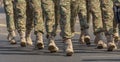 Military legs in cadence Royalty Free Stock Photo