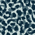 Military Leopard skin seamless pattern design, illustration on green background Royalty Free Stock Photo