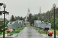 Military memorial complex of Sapun-Gora on a cloudy day