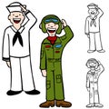 Military Men Royalty Free Stock Photo