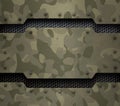 Military metal background 3d illustration