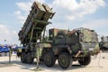 military mobile MIM-104 Patriot surface-to-air missile SAM system. Royalty Free Stock Photo