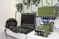 Military monitoring and communicating system for an armored personnel carrier