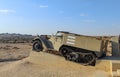 Military monument of the 8th brigade at Negev desert. Nitzana. Israel