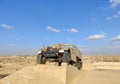 Military monument of the 8th brigade at Negev desert. Nitzana. Israel