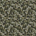 MILITARY MOSAIC TILE SEAMLESS PATTERN. Abstract vector pattern. Army color mosaic.