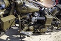 military motorcycle motor Royalty Free Stock Photo