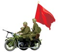 Military Motorcycles Royalty Free Stock Photo