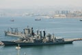 Military Navy Ship - Valparaiso - Chile Royalty Free Stock Photo