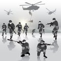 Military operation Royalty Free Stock Photo