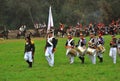 Military orchestra at Borodino 2012 historical reenactment