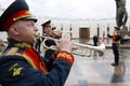 Military orchestra on ceremony