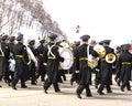 Military orchestra on parade Royalty Free Stock Photo