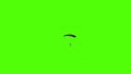 Military Parachutist open Parachute Green Screen 3D Rendering Animation