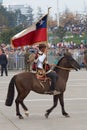 Military parade as part of the Fiestas Patrias commemorations in Santiago, Chile