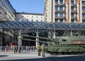 Military parade in the center of Moscow