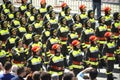 Military Parade : Firefighters marching for the Republic day