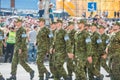 Military parade in Kiev, Ukraine Royalty Free Stock Photo