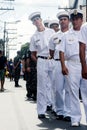 Military personnel during the Bahia independence parade in Lapinha neighborhood in Salvador