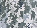 Military pixel camouflage texture cloth Royalty Free Stock Photo