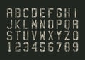 Military pixels camo font Royalty Free Stock Photo