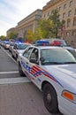 Military Police Car patrols in Washington DC, USA