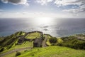 Military post in Brimstone Fortress, Saint Kitts and Nevis Royalty Free Stock Photo