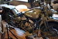 Military motorbike in Beaulieu Motor Museum Royalty Free Stock Photo