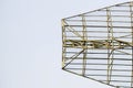 Military radar antenna against the sky Royalty Free Stock Photo