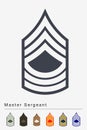 Military Ranks and Insignia. Stripes and Chevrons of Army