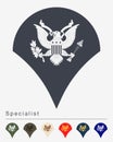 Military Ranks and Insignia. Stripes and Chevrons of Army