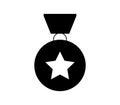 Military reward medal icon