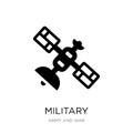 military satellites icon in trendy design style. military satellites icon isolated on white background. military satellites vector Royalty Free Stock Photo