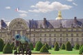 Military school on a sunny day of Paris Royalty Free Stock Photo