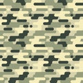 Military Seamless Pattern. Camouflage Background. Royalty Free Stock Photo