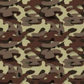 Military Seamless Pattern. Camouflage Background. Royalty Free Stock Photo