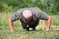 Military Senior Male Veteran Exercising Exercising