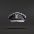 A military service cap. Polish air force in the west officerss cap. Old vintage historic military suit. 3d Rendering Royalty Free Stock Photo