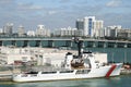 Military Ship in Miami Downtown