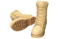 Military shoes soldier uniform, beige