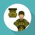 Military soldat design , vector illustration