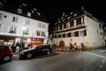 Military soliders patrol the center of Strasbourg